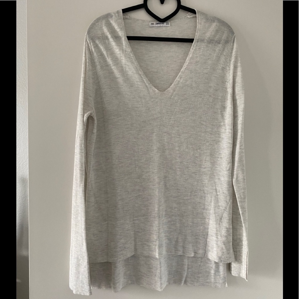 Zara knit long sleeve top